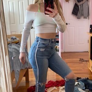 GARAGE HIGH WAISTED STRETCHY JEANS🔥🔥🔥🔥🔥